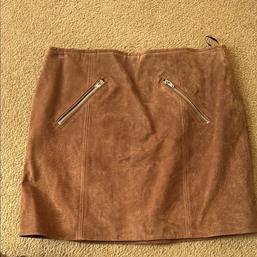 Tan Mini Pencil Skirt for Casual Occasions